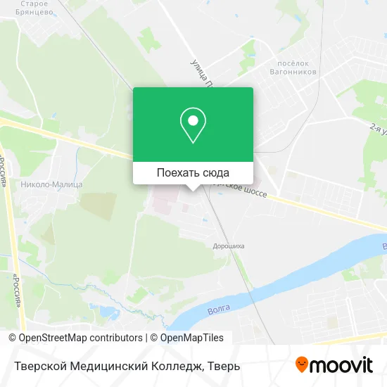 Карта Тверской Медицинский Колледж