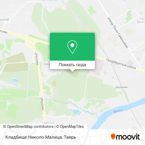 Карта Кладбище Николо-Малица