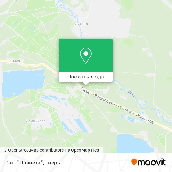 Карта Снт ""Планета""