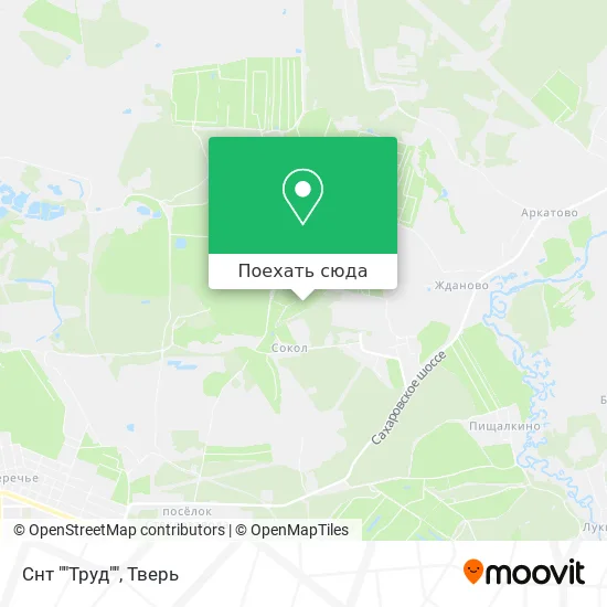 Карта Снт ""Труд""