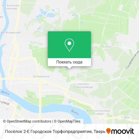 Карта Посёлок 2-Е Городское Торфопредприятие