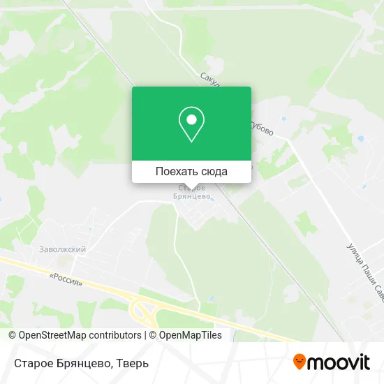 Карта Старое Брянцево
