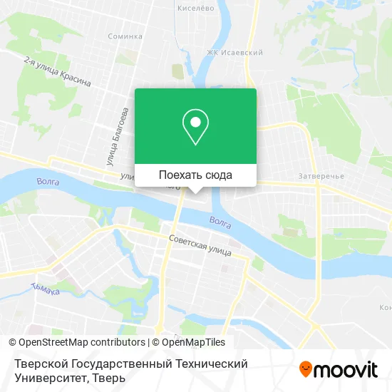 Карта Тверской Государственный Технический Университет