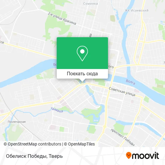Карта Обелиск Победы