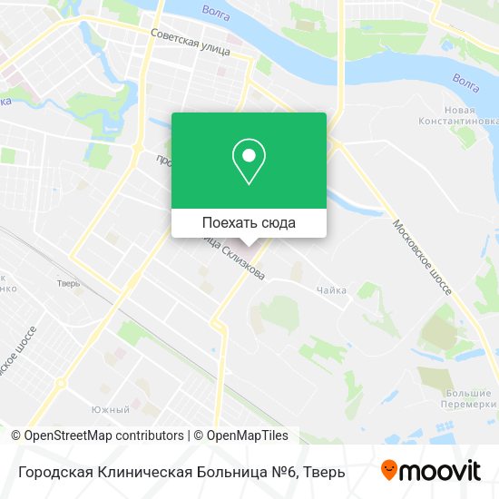 Карта Городская Клиническая Больница №6