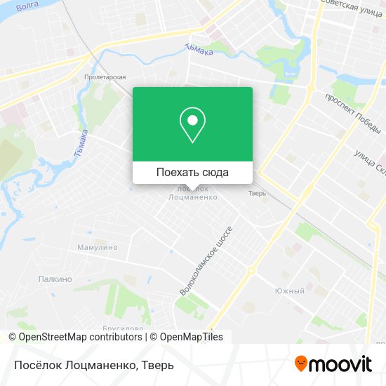 Карта Посёлок Лоцманенко