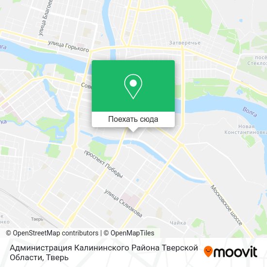 Карта Администрация Калининского Района Тверской Области