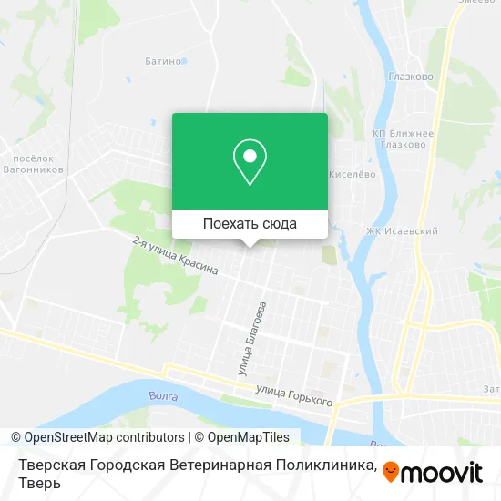 Карта Тверская Городская Ветеринарная Поликлиника