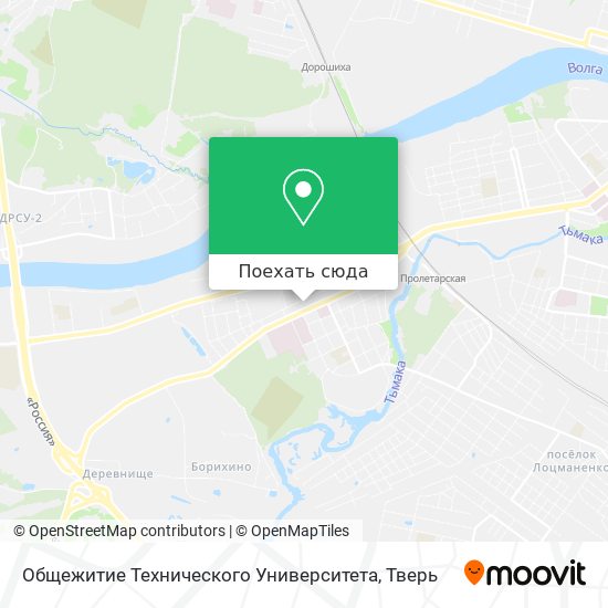 Карта Общежитие Технического Университета