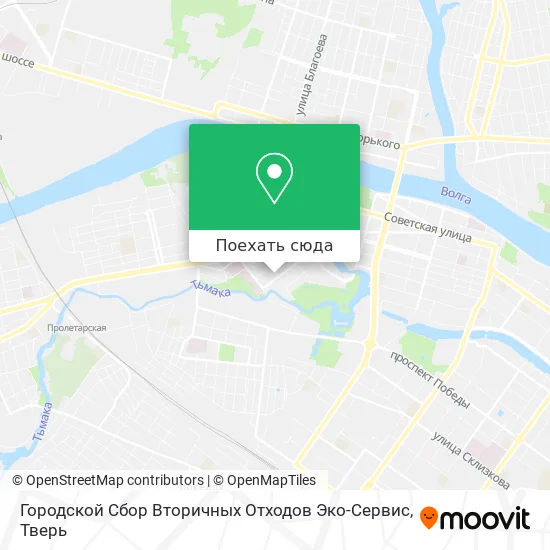 Карта Городской Сбор Вторичных Отходов Эко-Сервис