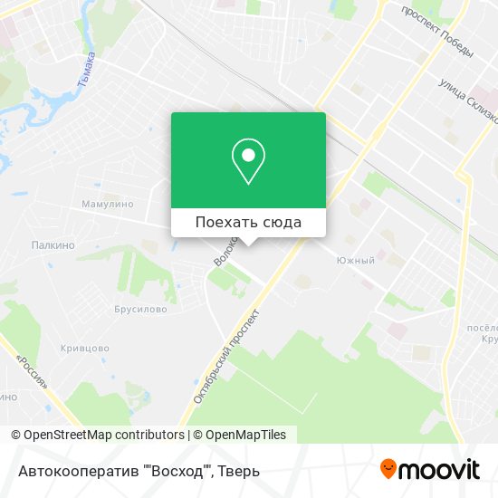 Карта Автокооператив ""Восход""