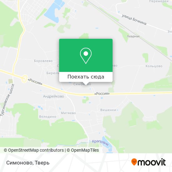 Карта Симоново