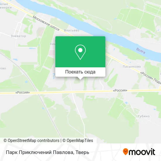 Карта Парк Приключений Павлова