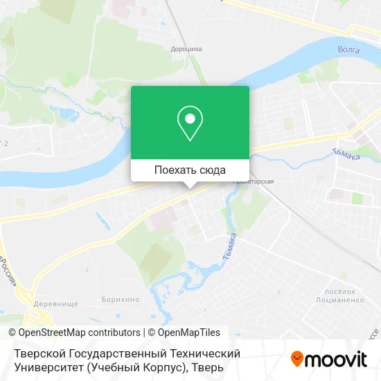 Карта Тверской Государственный Технический Университет (Учебный Корпус)