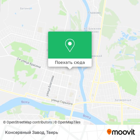 Карта Консервный Завод