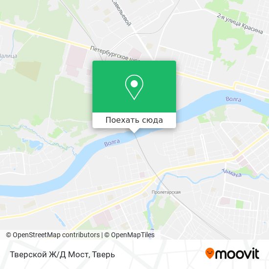 Карта Тверской Ж/Д Мост