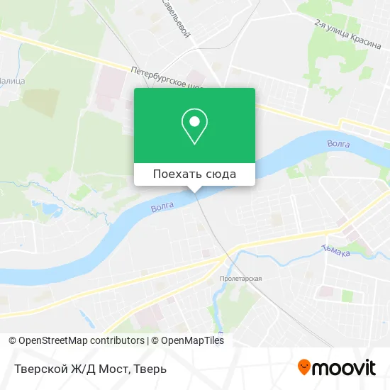 Карта Тверской Ж/Д Мост