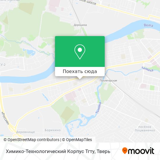 Карта Химико-Технологический Корпус Тгту