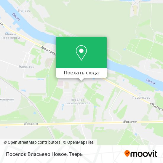 Карта Посёлок Власьево Новое