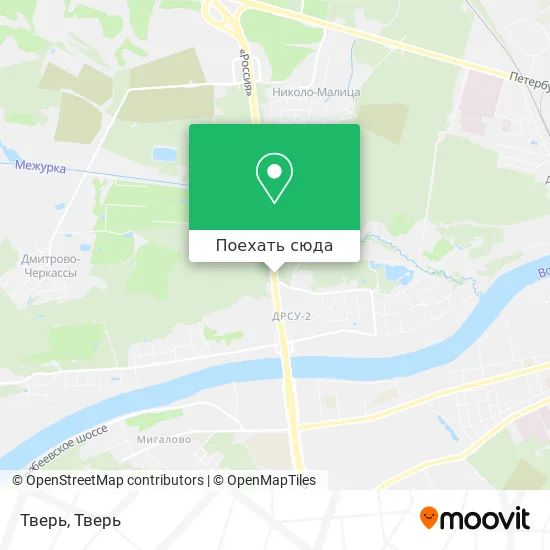 Карта Тверь