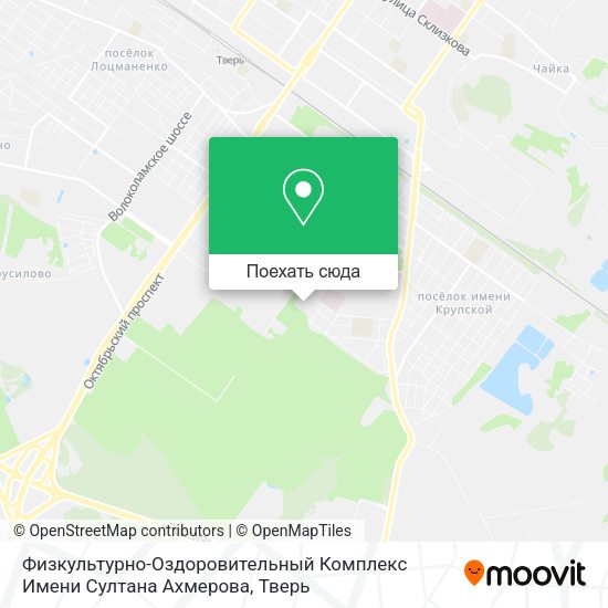Карта Физкультурно-Оздоровительный Комплекс Имени Султана Ахмерова