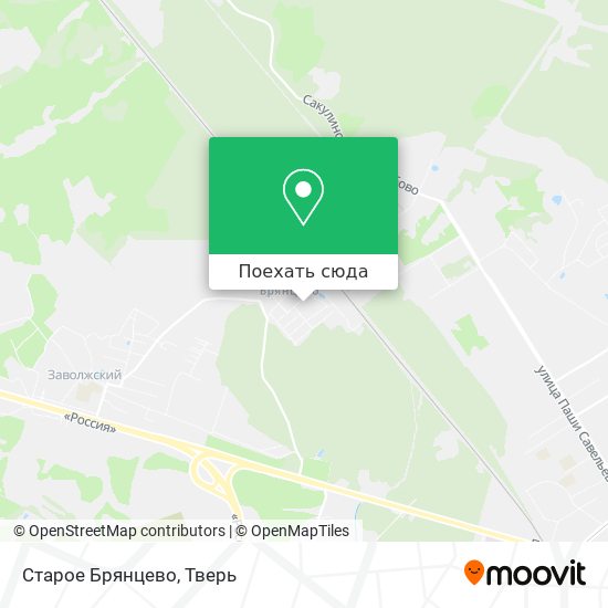 Карта Старое Брянцево