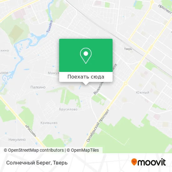Карта Солнечный Берег