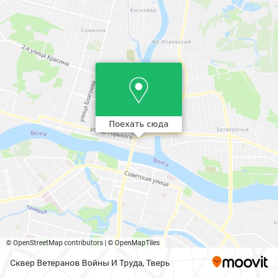 Карта Сквер Ветеранов Войны И Труда