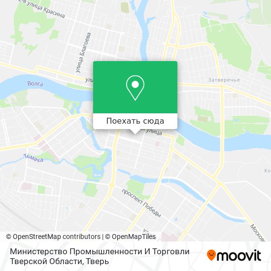 Карта Министерство Промышленности И Торговли Тверской Области
