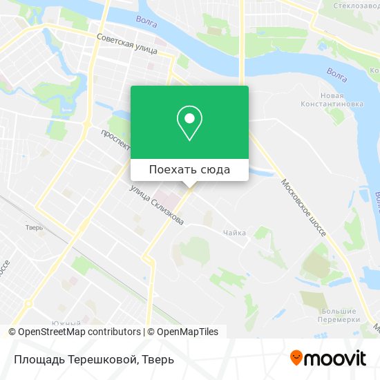 Карта Площадь Терешковой
