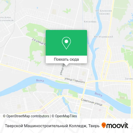 Карта Тверской Машиностроительный Колледж