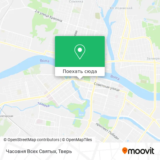 Карта Часовня Всех Святых