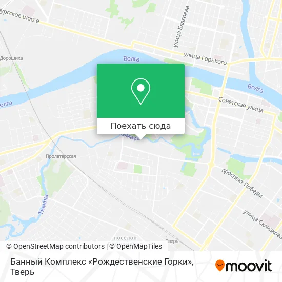 Карта Банный Комплекс «Рождественские Горки»