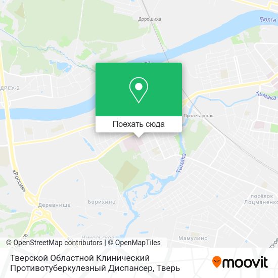 Карта Тверской Областной Клинический Противотуберкулезный Диспансер