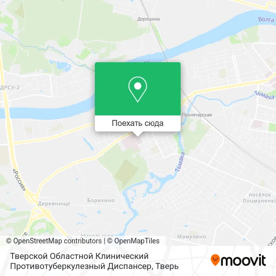 Карта Тверской Областной Клинический Противотуберкулезный Диспансер