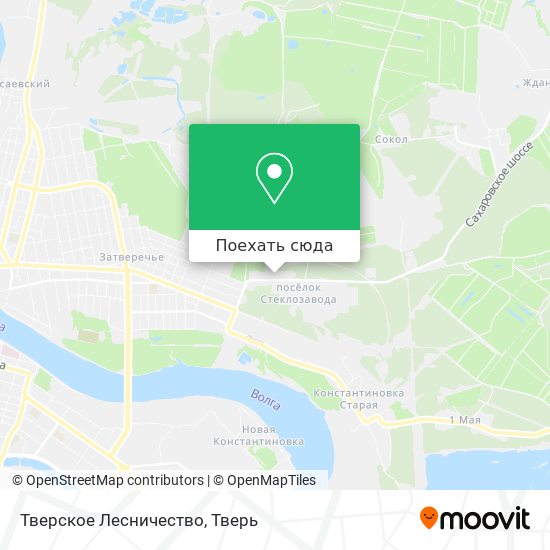 Карта Тверское Лесничество