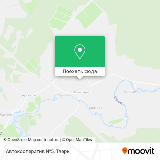 Карта Автокооператив №5