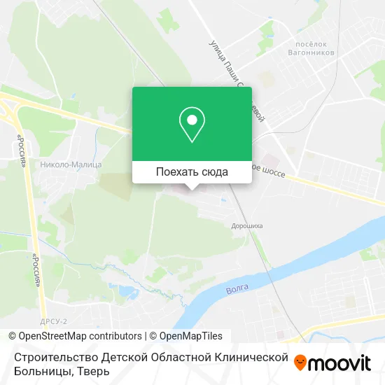Карта Строительство Детской Областной Клинической Больницы