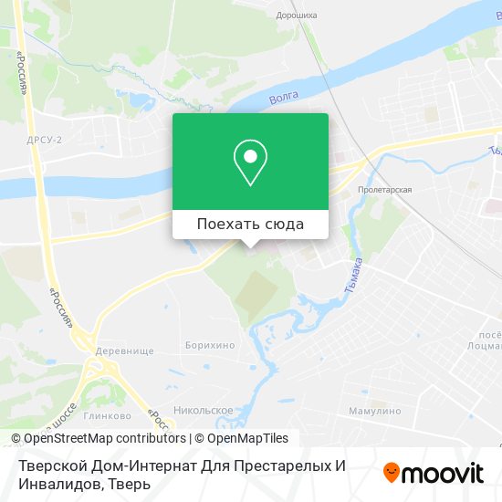 Карта Тверской Дом-Интернат Для Престарелых И Инвалидов