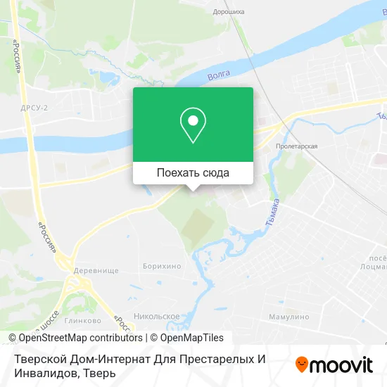 Карта Тверской Дом-Интернат Для Престарелых И Инвалидов