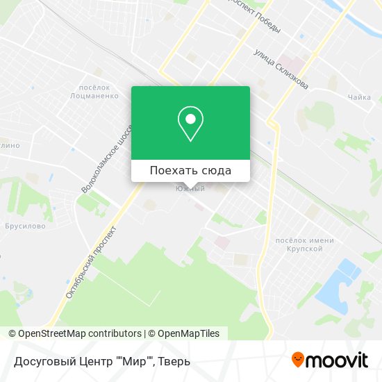 Карта Досуговый Центр ""Мир""