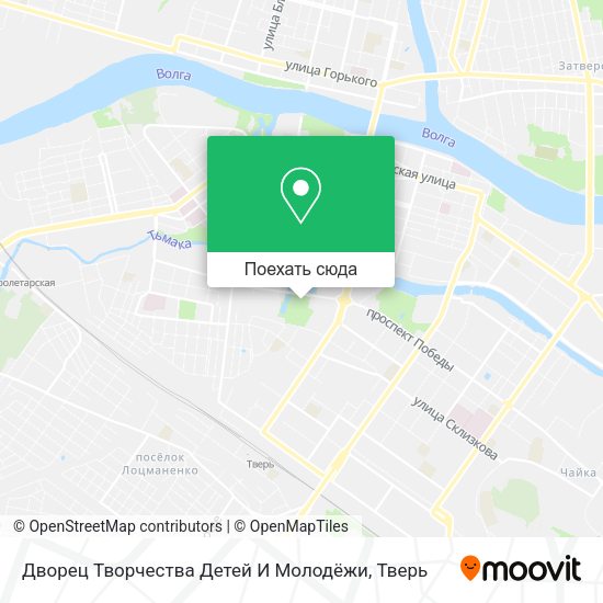 Карта Дворец Творчества Детей И Молодёжи