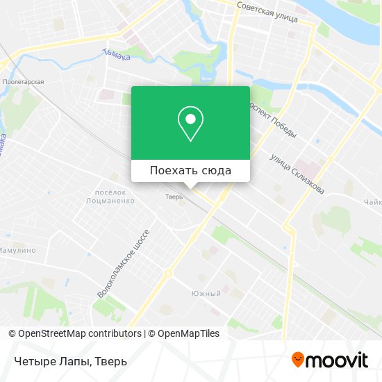 Карта Четыре Лапы