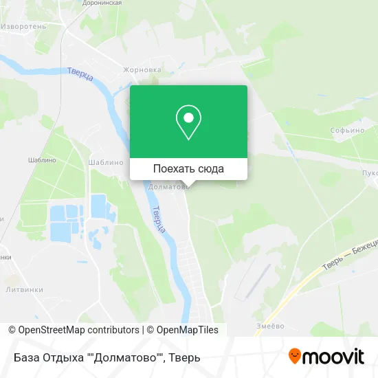 Карта База Отдыха ""Долматово""