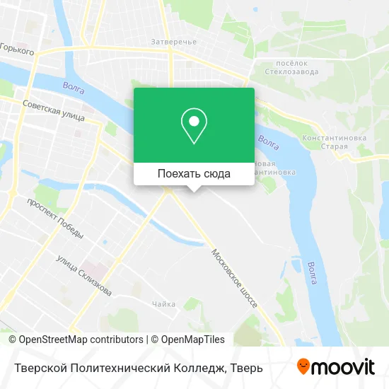 Карта Тверской Политехнический Колледж