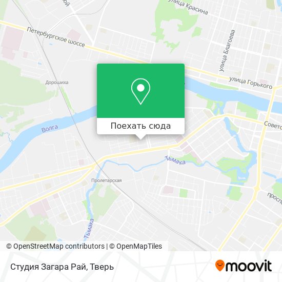 Карта Студия Загара  Рай