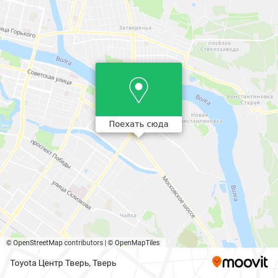 Карта Toyota Центр Тверь