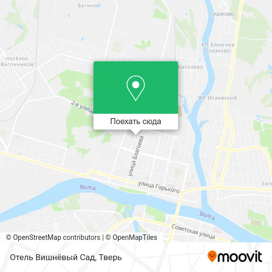 Карта Отель  Вишнёвый Сад