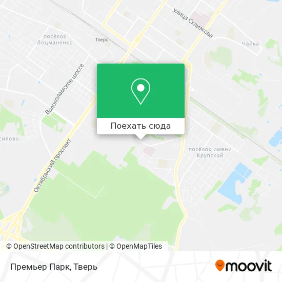 Карта Премьер Парк