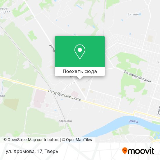 Карта ул. Хромова, 17